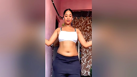 Hot amateur brunette is caught in her husband's bed