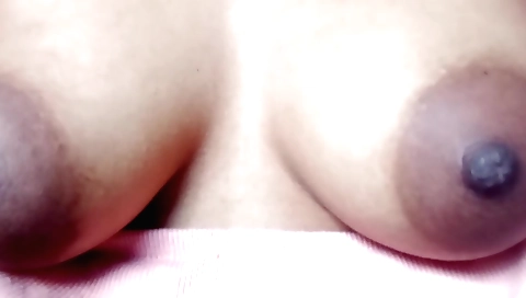 Indian girl playing with her fingers in a solo video