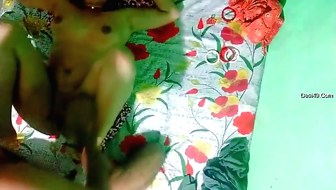 Indian girl gets fucked by two men in a threesome video