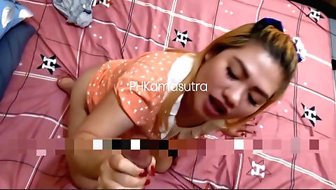 Red-head porn video with awesome blowjob and riding