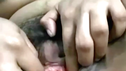 Indian girl with hairy pussy gets fucked on webcams