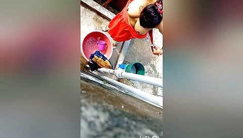 Indian amateur girl with big tits naked in front of you