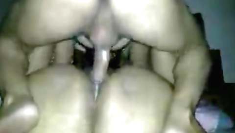 Indian amateur girl in a black bikini and leather skirt