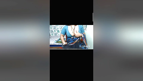 Indian chick showing her huge tits in a solo video