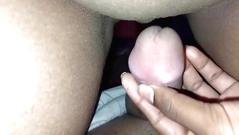 Brunette girl takes off her clothes and gets on her knees