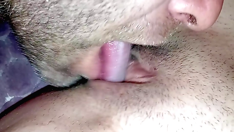 Indian teen in a sexy outfit is sucking and moaning