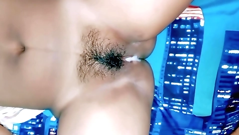 Amateur teen hirsute pussy and boobs in hd video pov