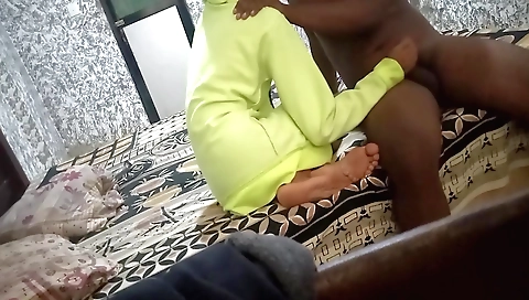 Indian girl with a sexy body and sexy body is with a boyfriend