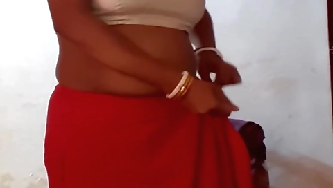 Indian beaut girl takes a massage and takes some cream
