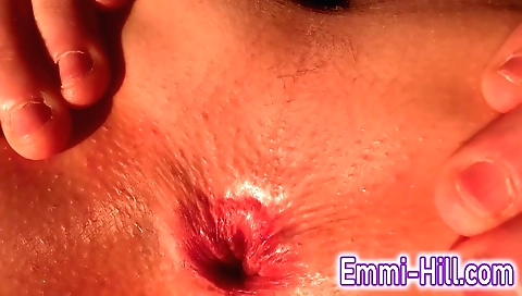 Indian red head teen fucks her own asshole in a solo clip