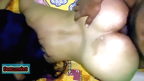 Indian housewife with a big pussy takes off a condom