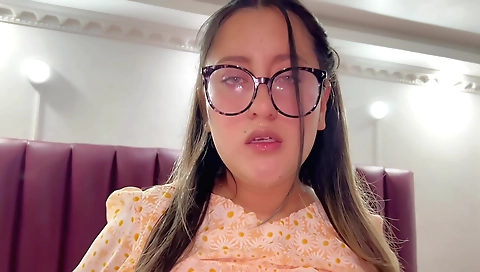 Indian stepdaughter's nice natural tits getting licked