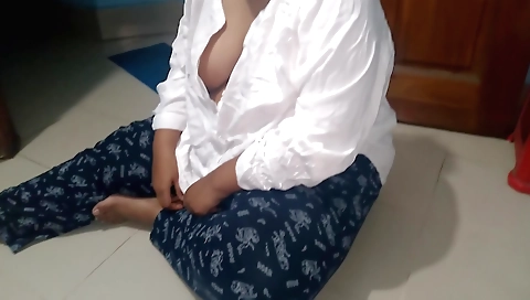 Indian brunette in a sexy dress and sexy top shows off