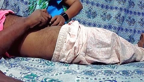 Indian teen gets fucked in a hot position on a big dildo