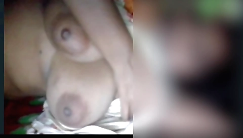 Busty brunette girl with amazing body shows her moves around