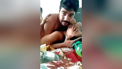 Hot brunette with big boobs is making a homemade vid