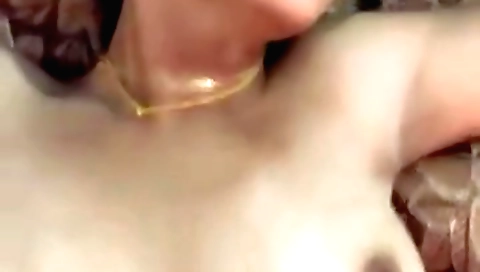 Indian brunette takes a hot blowjob with a large dildo