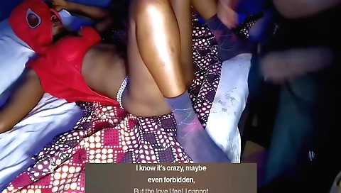 Bitched indian starlet and her stepmom in a romantic scene