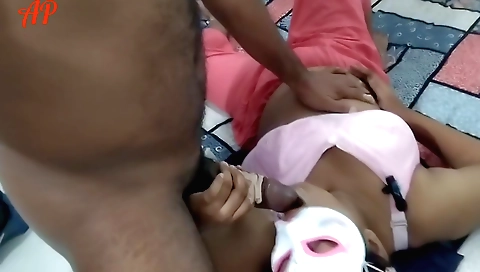 Indian girl with natural boobs is fucked on camera