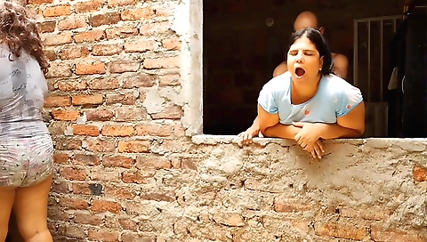 Busty brunette stepdaughter is having a nice time with her stepfather