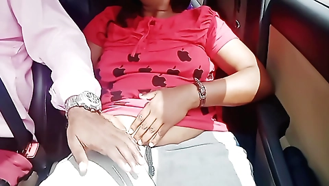 Hot amateur brunette get drilled and fucked inside the car