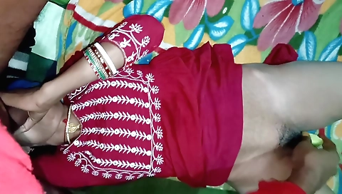 Hairy indian stepsister-inlaw gets trained and prepared for threesome