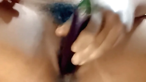 hairy slut gets her pussy stuffed with her fingers