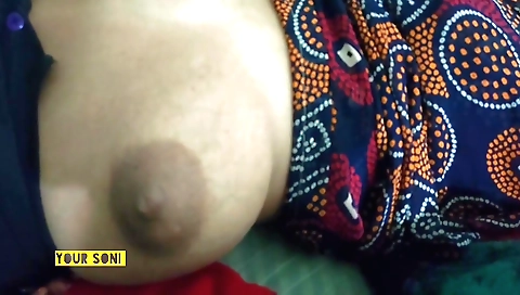 Indian teen with large boobs gets her pussy filled with milk