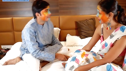 Indian wife with a cute ass fucked in hot sex scene