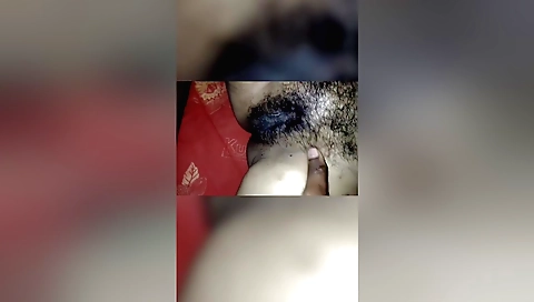 A sexy hairy girl in a sexy dress with a big hairy pussy