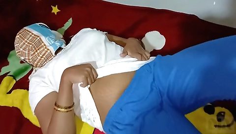 Chubby teen 18+ plays with her tits and gets fucked