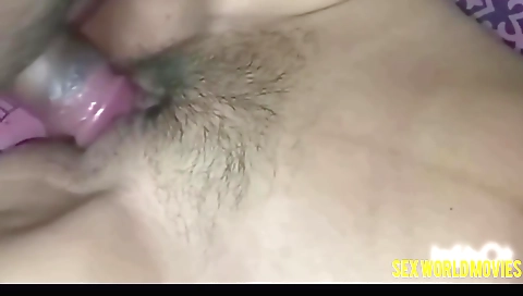 Indian girl with hairy pussy and a hairy cunt has sex