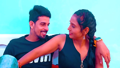 Brunette babe gets fucked in her pussy with her stepbrother