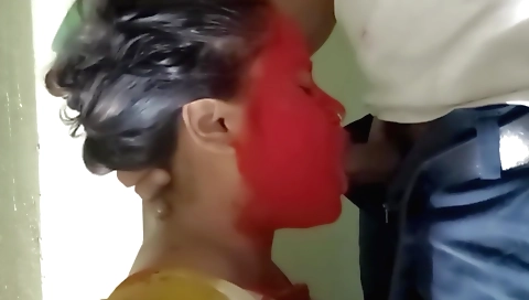 Hot Sexy Indian Bhabhi Fucked By Her Friend On Holi Festival