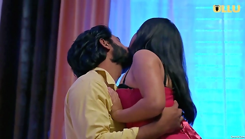 Sexy brunette secretary with a nice pair of sexy stockings