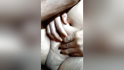 Beautiful amateur brunette hairy babe with hairy bush