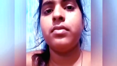 Busty indian chick shows off her boobs and tits in a solo video