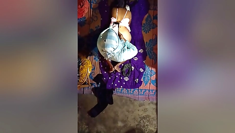 Amateur brunette girl enjoys a deep anal fuck from a big black dildo