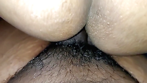 Indian teen sucks a dick inside a hairy hairy hole