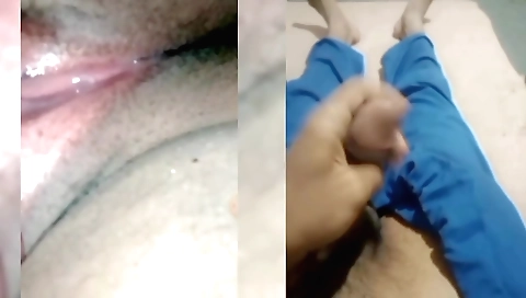 Hot brunette amateur porn video with a nice big tits