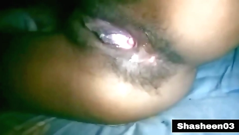 Indian naked girl wearing sexy shorts in her bedroom