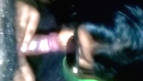 Amateur indian teen sucks on her big dick outdoors