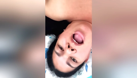 Indian woman loves eating yogurt and she masturbates it