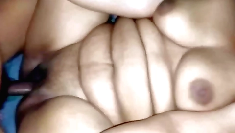 Hairy indian stepmom doing some sexy amateur lesbian fucking