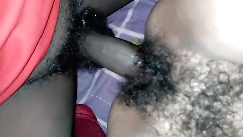 Indian amateur hussy with a hairy pussy and hairy pussy