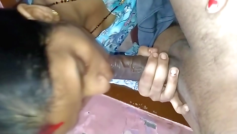 Indian brunette with a pretty face talks in her room