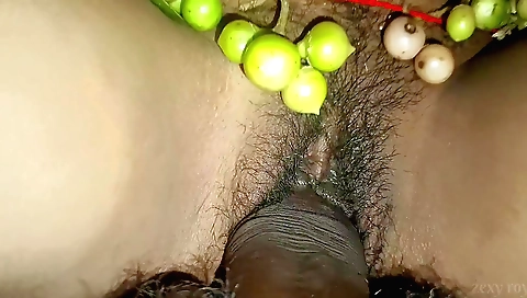 Indian hottie sucks her husband's dick with big cock