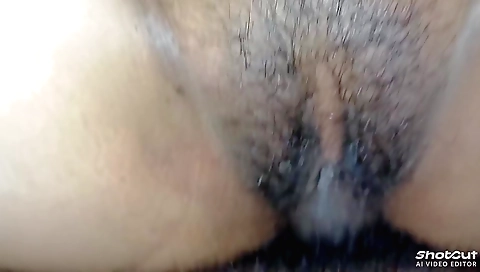 Indian babe shows off her hairy pussy and pussy hair