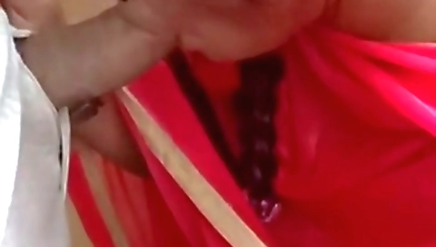 Indian amateur brunette girl sucking and fucking a cock