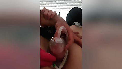 Indian girl takes a huge vibrator deep into her pussy